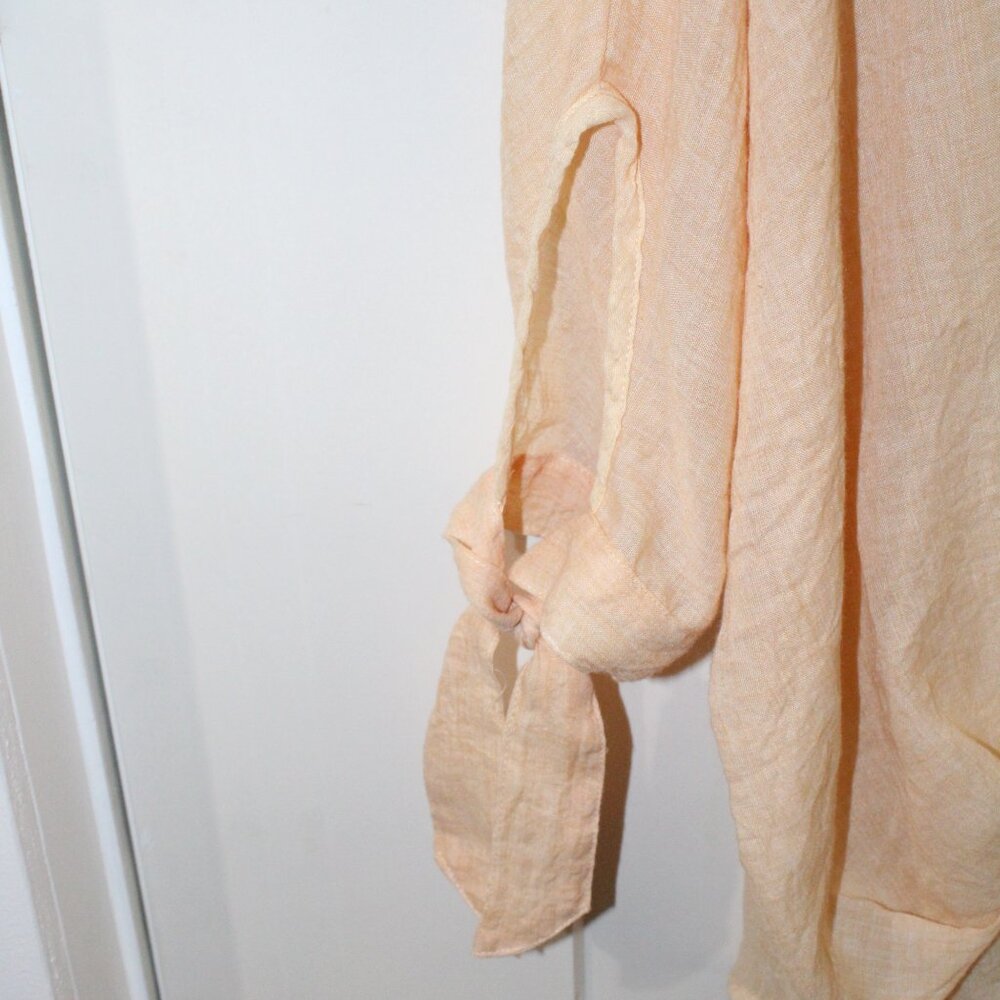 Yellow light weight button down - M - Picture 5 of 5